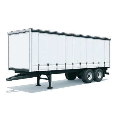 Illustration of a curtainsider tautliner trailer representing curtainsider cover
