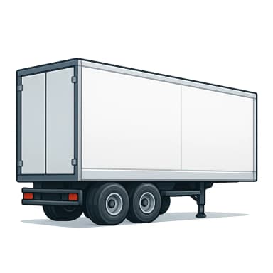 Illustration of a semi-trailer representing semi-trailer insurance cover