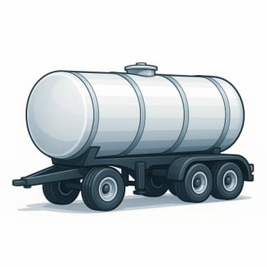 Illustration of a liquid tanker trailer representing tanker cover