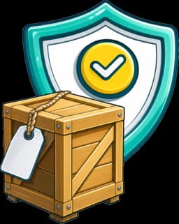 Single tagged crate representing one-off single transit cover