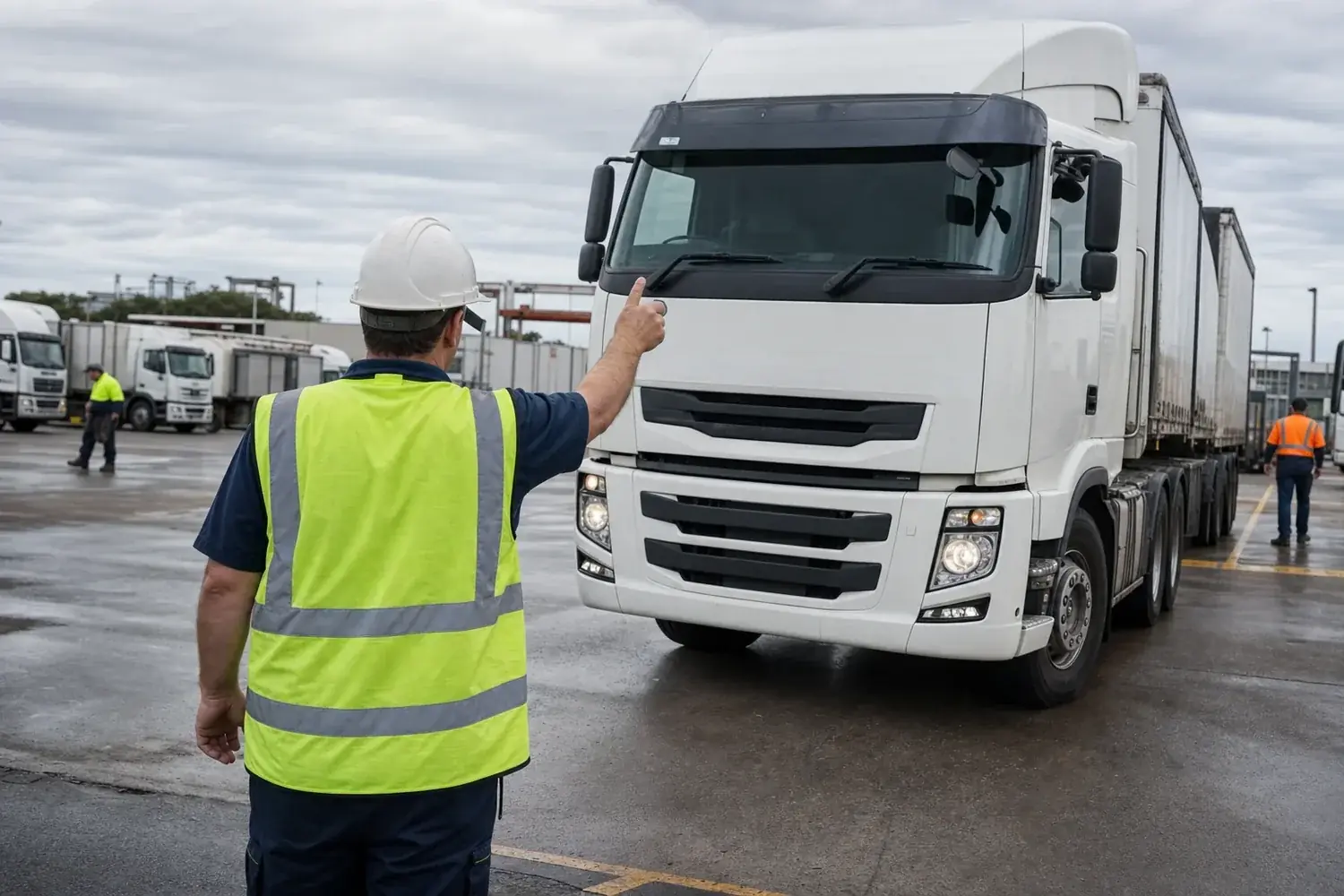 Transport freight depot where public and site liability risk sits for Australian operators