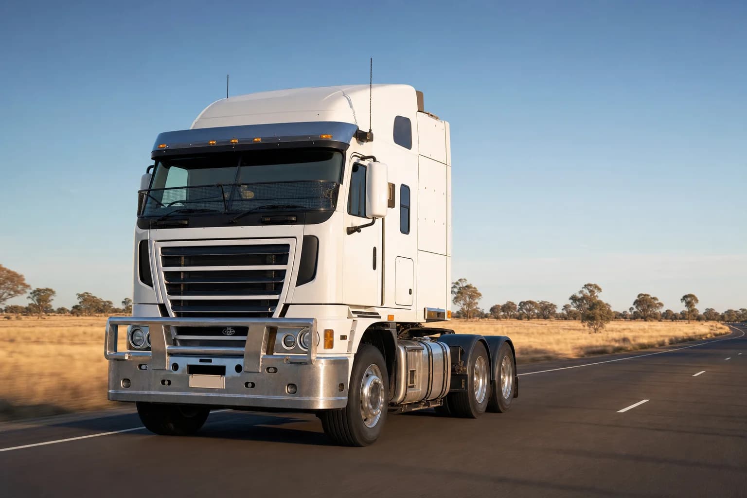 Prime mover truck on an Australian highway