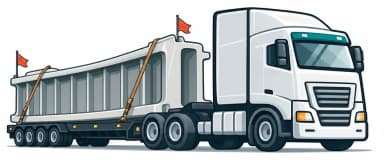 Low-loader carrying an oversized load representing heavy haulage and over-mass movements
