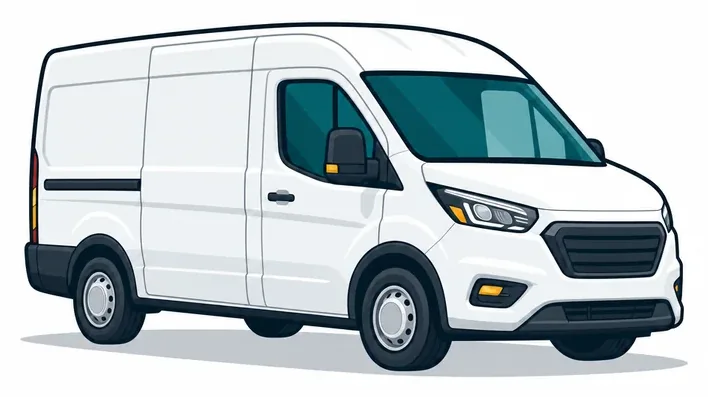 Courier delivery van icon for light commercial freight insurance in Australia