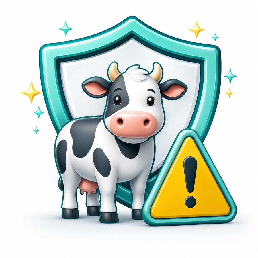 Injured animal with a first aid cross representing accidental death and injury cover