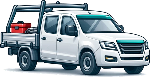 Work ute with a loaded tray representing trades and service businesses